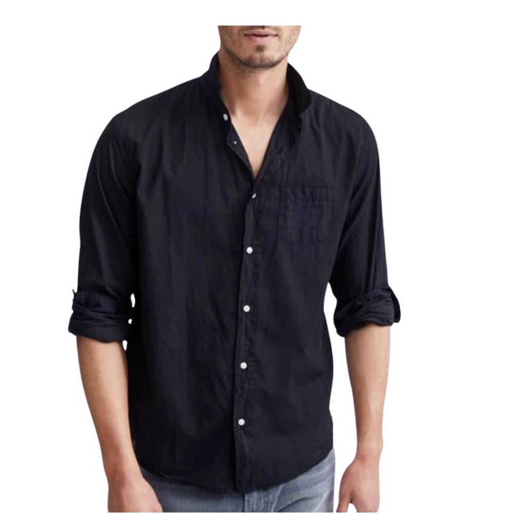 Frank & Eileen Men's cotton black Button Down Shirt
